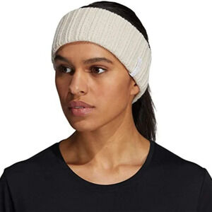 Adidas Women's Beige 100% Acrylic Linear Knit Headband